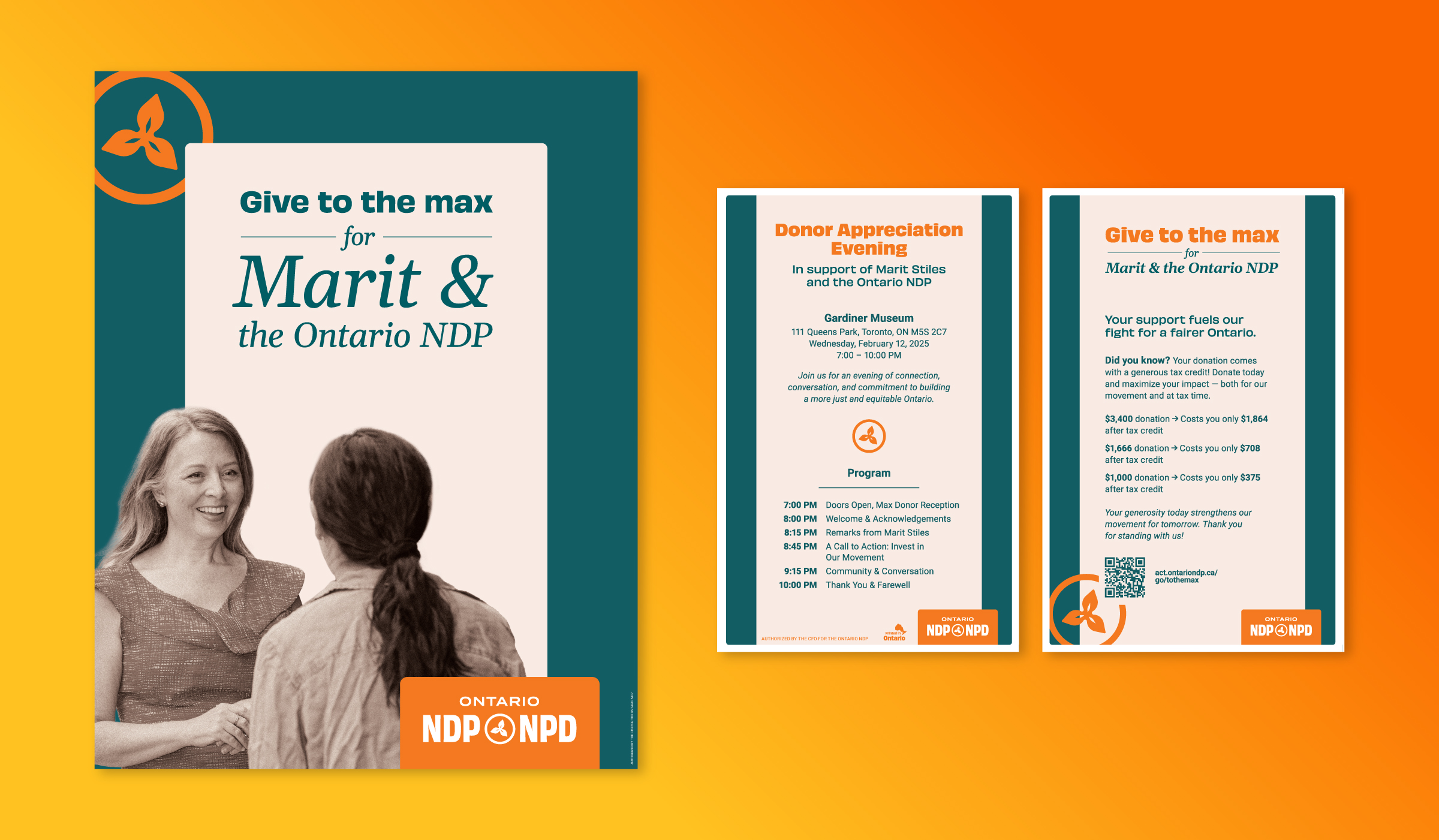 ONDP fundraising campaign